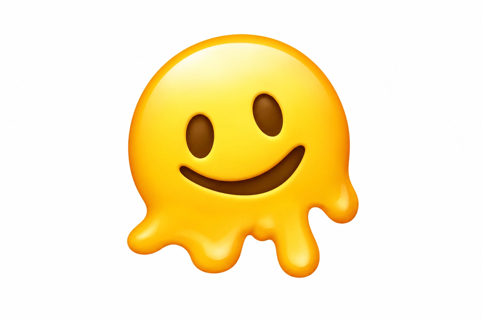 melting smile emoji