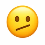 sideways mouth emoji