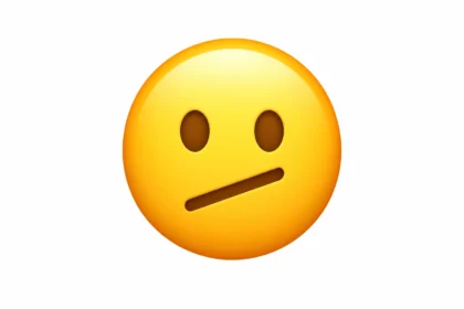 sideways mouth emoji