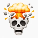 skull emoji exploding