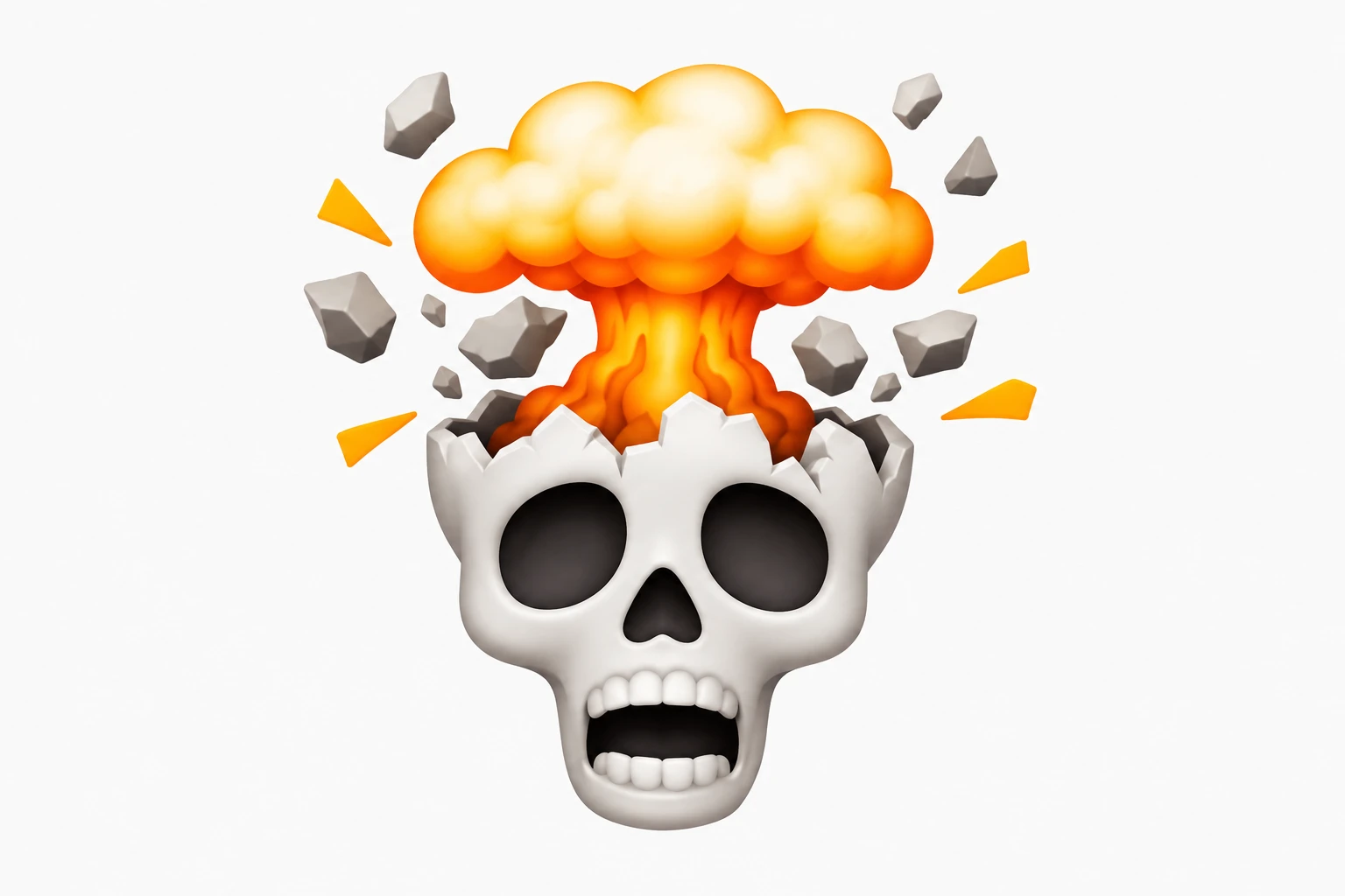 skull emoji exploding