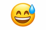 sweating emoji meme