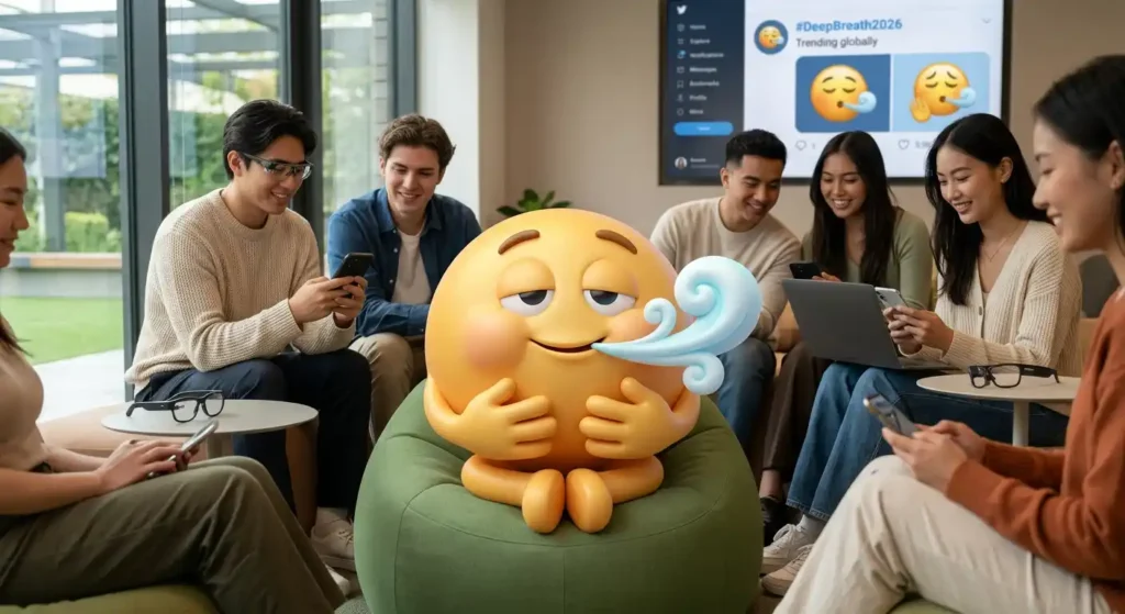Trending Deep Breath Emoji in 2026 