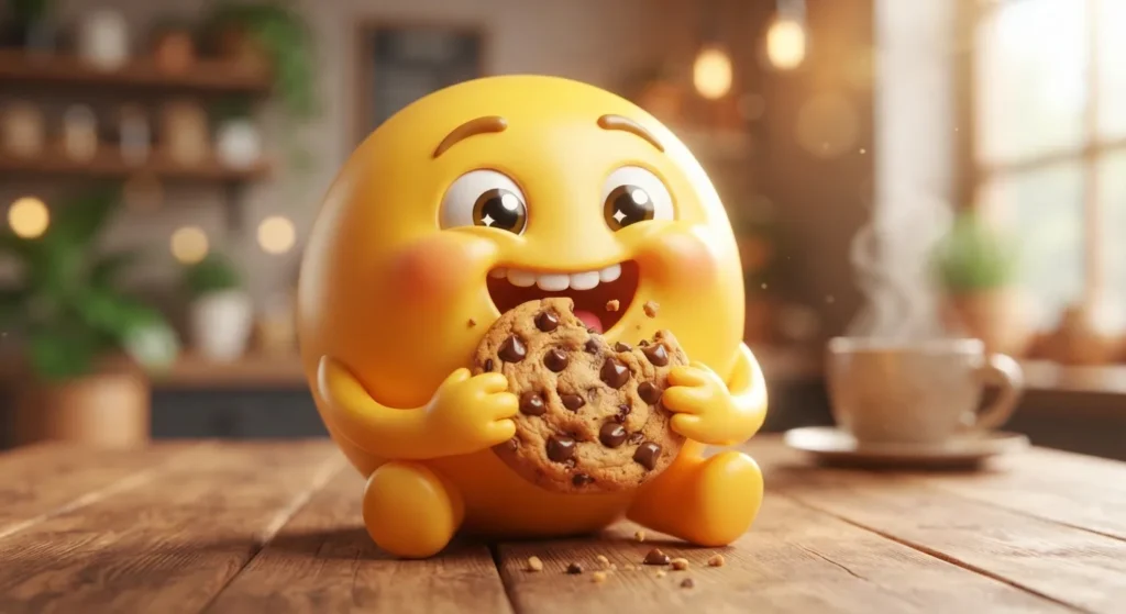 Trending Emoji Eating Cookie in 2026