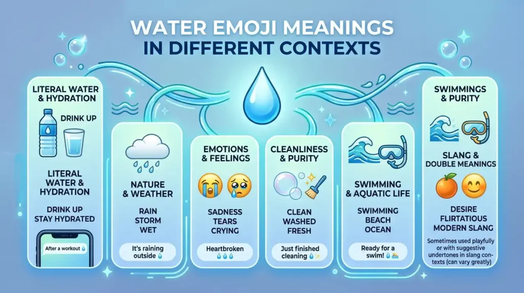 Water Emoji Meaning in Different Contexts