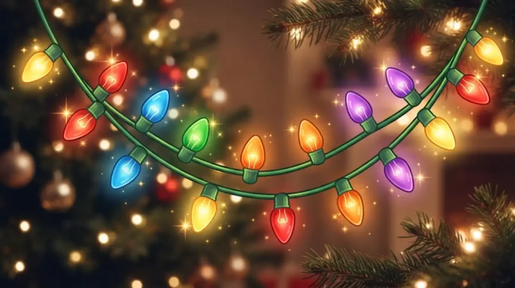 What Does Christmas Lights Emoji Mean