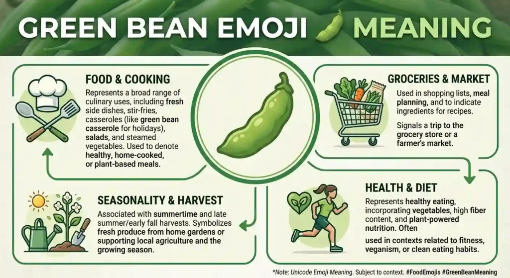What Does Green Bean Emoji Mean