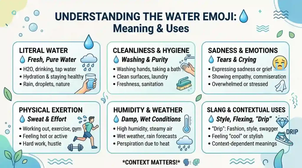 What Does the Water Emoji Meaning Tell You