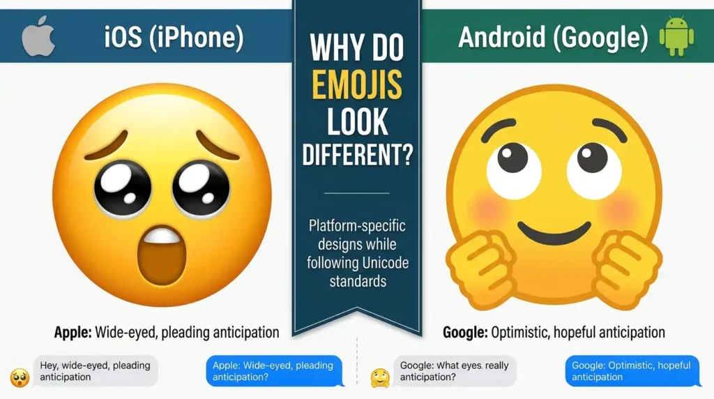 Why Does the Anticipation Emoji Look Different on iPhone and Android