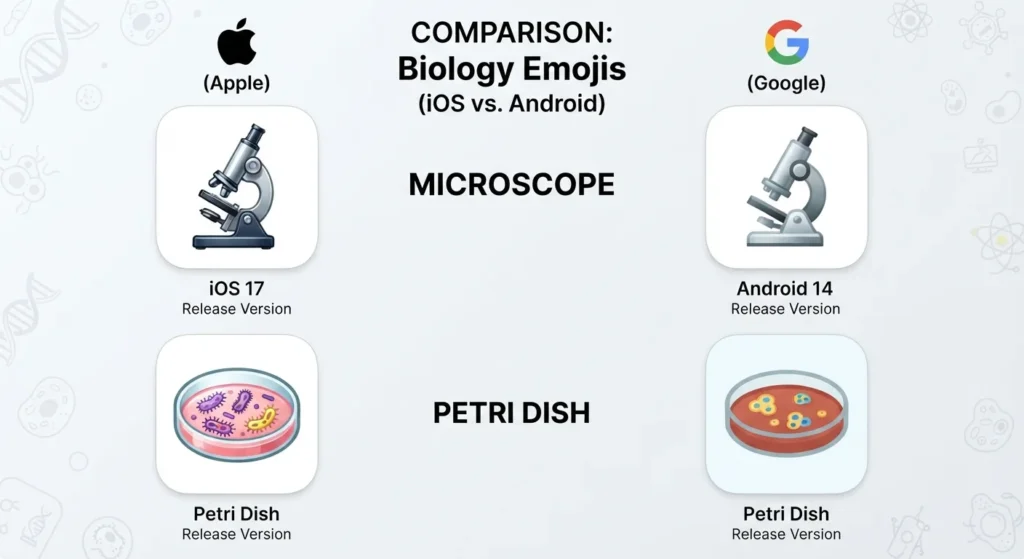 Why Does the Biology Emoji Look Different on iPhone and Android