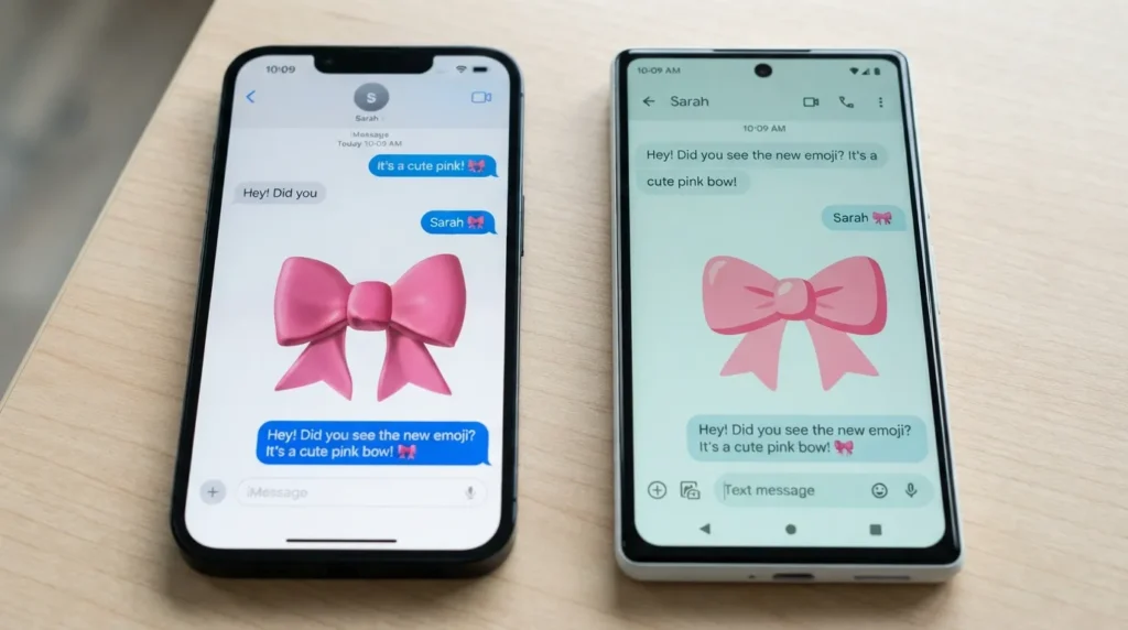 Why Does the Bow Text Emoji Look Different on iPhone and Android