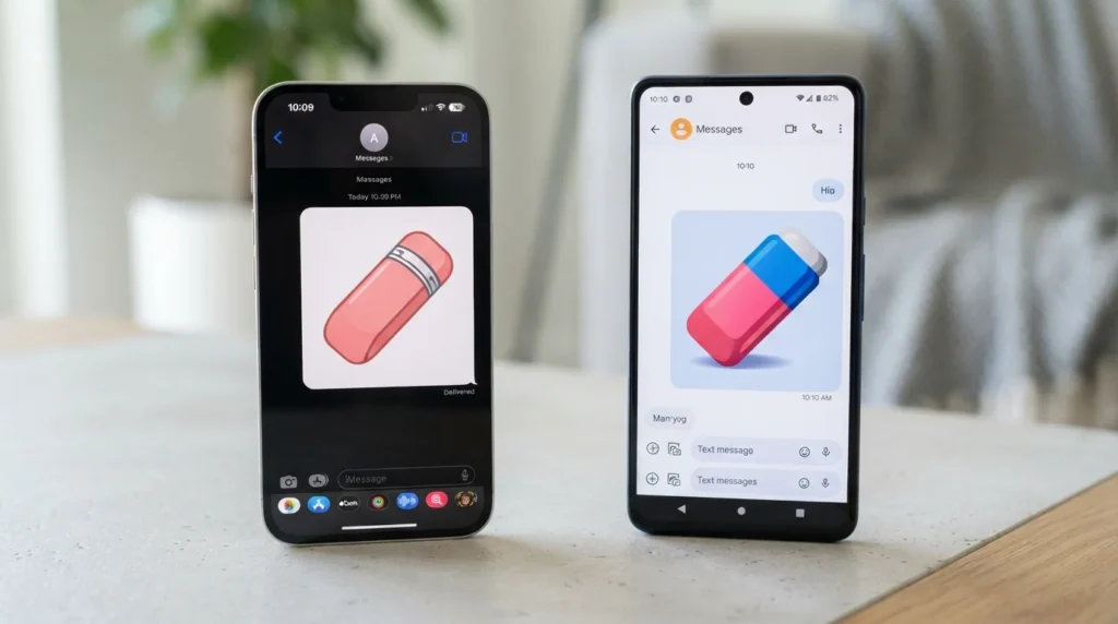 Why Does the Eraser Emoji Look Different on iPhone and Android