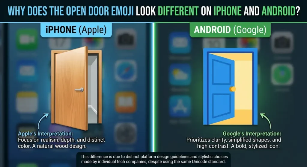 Why Does the Open Door Emoji Look Different on iPhone and Android