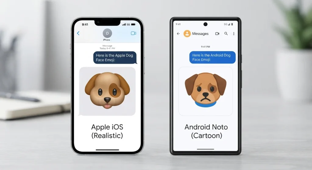 Why Does the Sad Dog Emoji Look Different on iPhone and Android