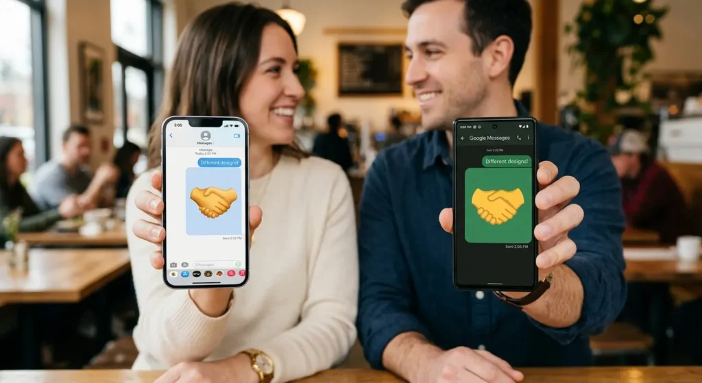 Why Does the Shake Hand Emoji Look Different on iPhone and Android