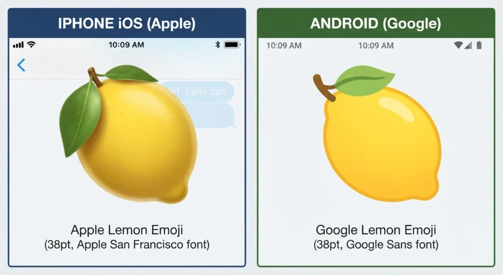 Why Does the Sour Emoji 🍋 Look Different on iPhone and Android