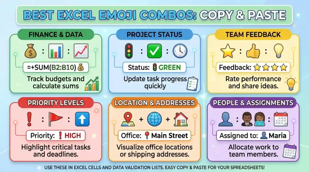 Best Excel Emoji Combos: Copy and Paste