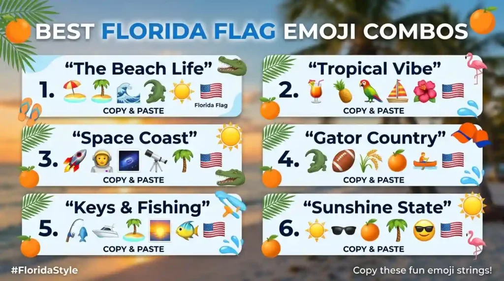 Best Florida Flag Emoji Combos: Copy and Paste