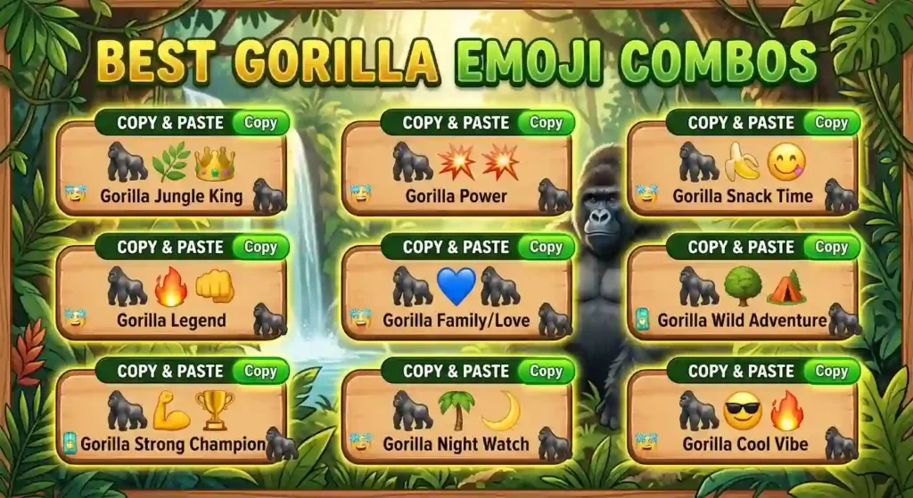 Best Gorilla Emoji Combos: Copy and Paste