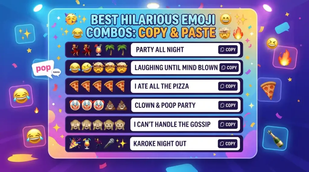 Best Hilarious Emoji Combos: Copy and Paste
