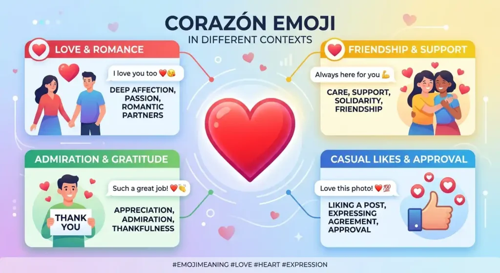 Corazón Emoji Meaning in Different Contexts