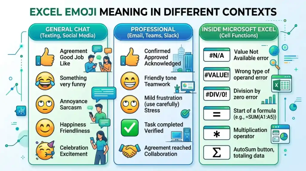 Excel Emoji Meaning in Different Contexts
