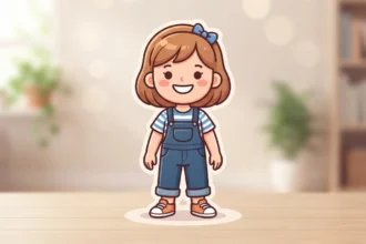 girl standing emoji