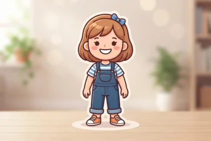 girl standing emoji