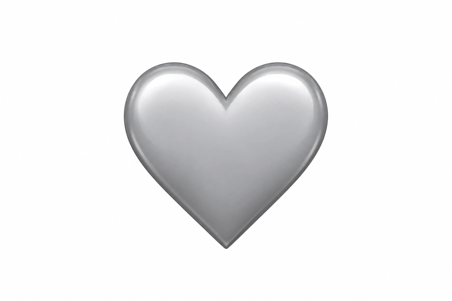 silver heart emoji