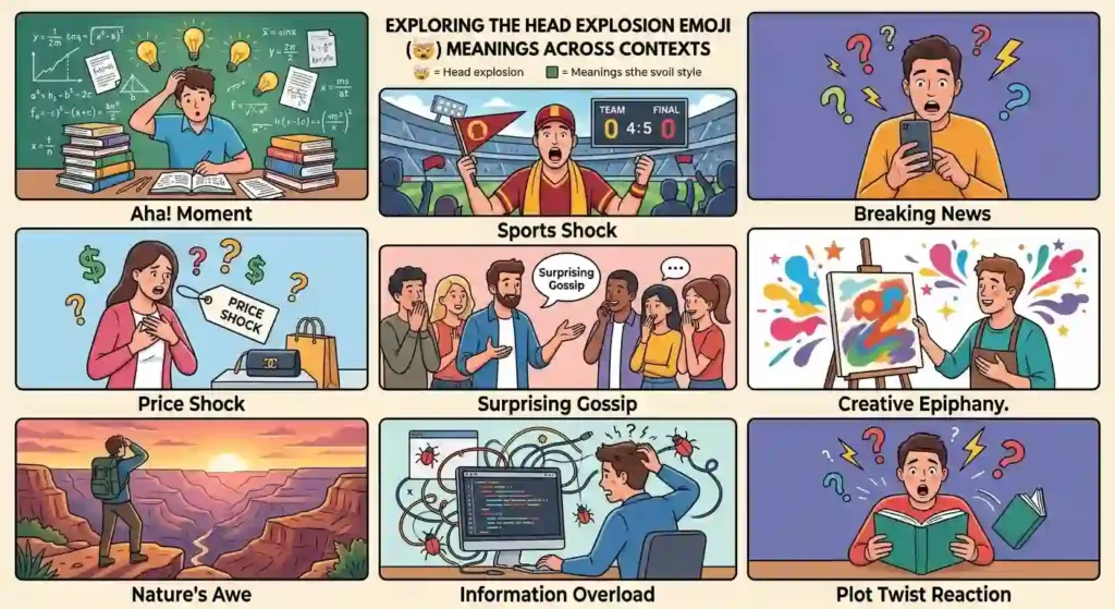 Head Explosion Emoji Meaning in Different Contexts 