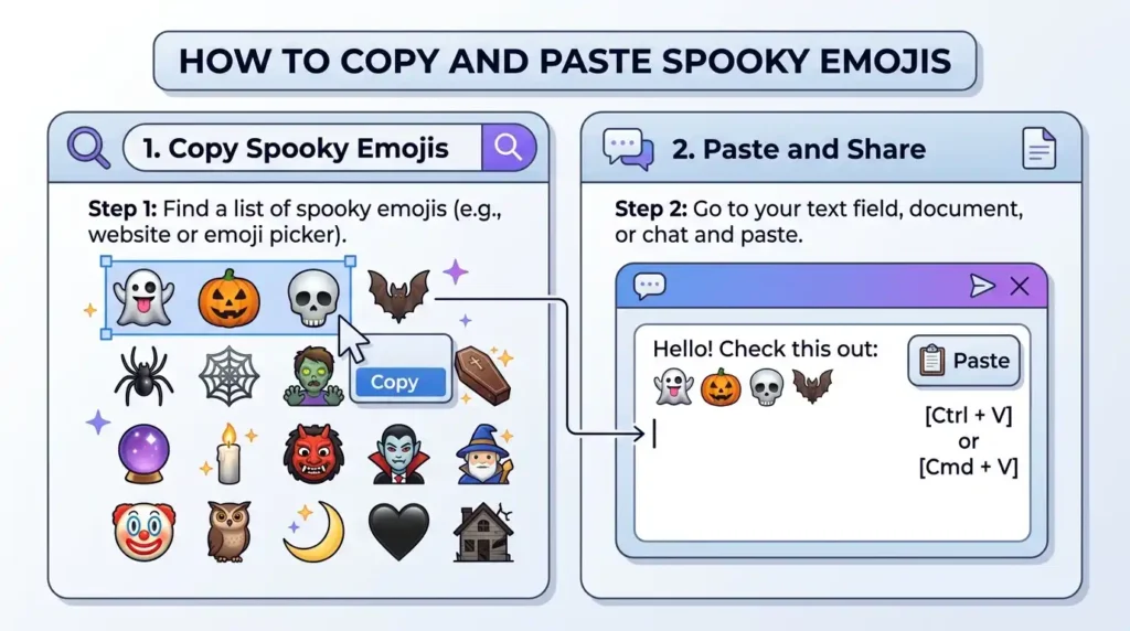 How to Copy and Paste Spooky Emojis
