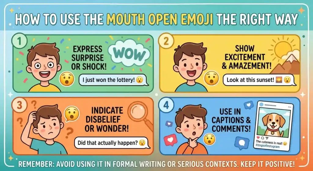 How to Use Emoji Mouth Open the Right Way