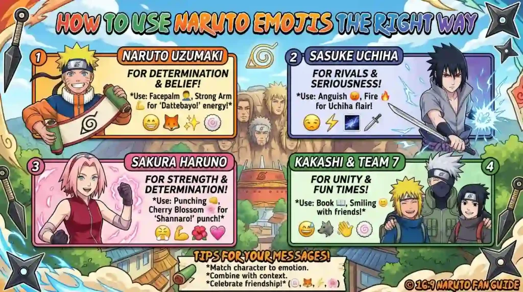 How to Use Naruto Emojis the Right Way
