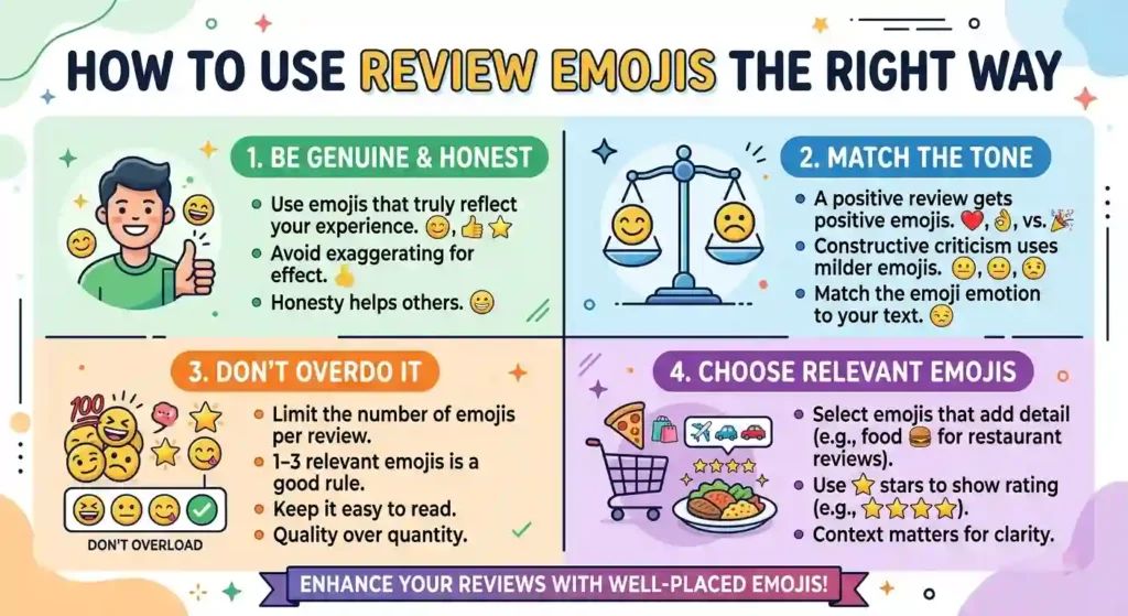 How to Use Review Emojis the Right Way