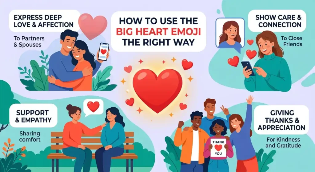 How to Use the Big Heart Emoji the Right Way 