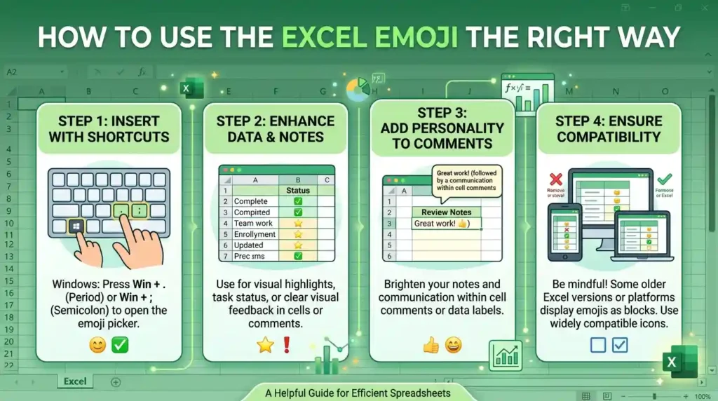 How to Use the Excel Emoji the Right Way