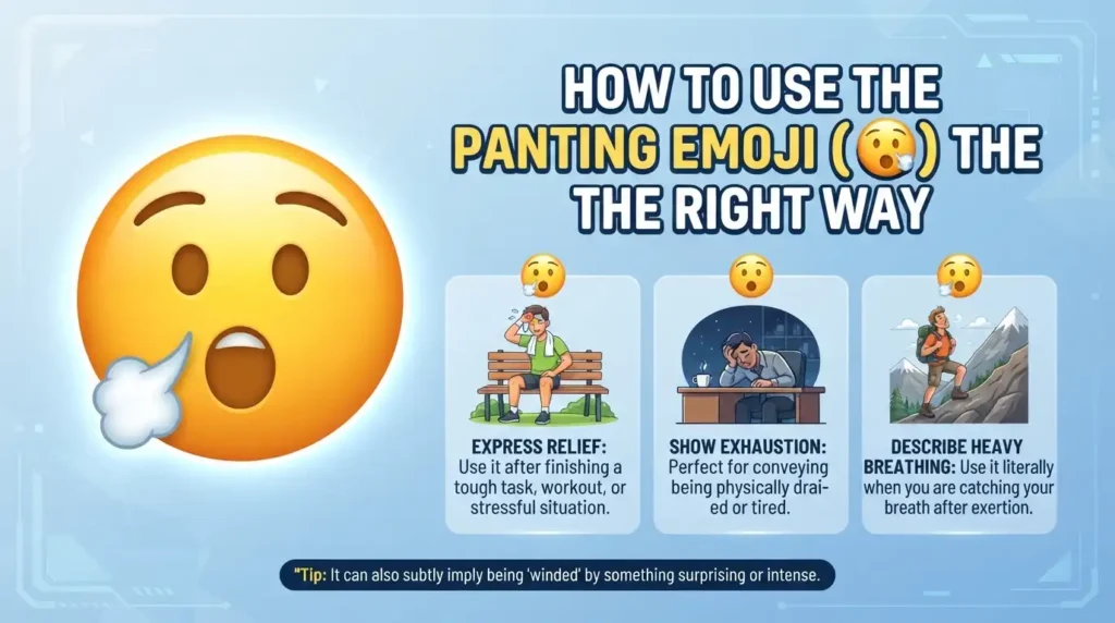 How to Use the Panting Emoji the Right Way
