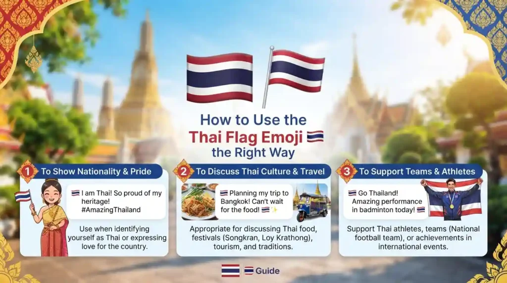 How to Use the Thai Flag Emoji 🇹🇭 the Right Way