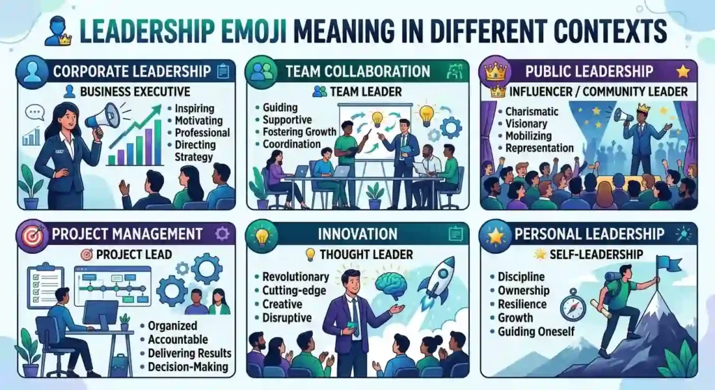 Leadership Emoji Meaning in Different Contexts

