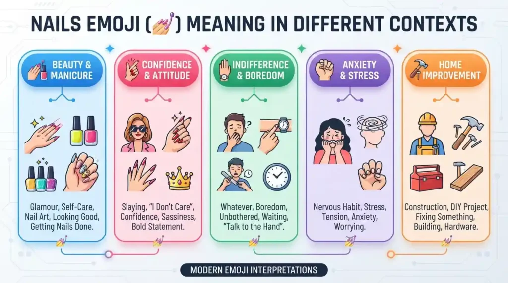 Nails Emoji Meaning in Different Contexts