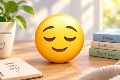 calm face emoji