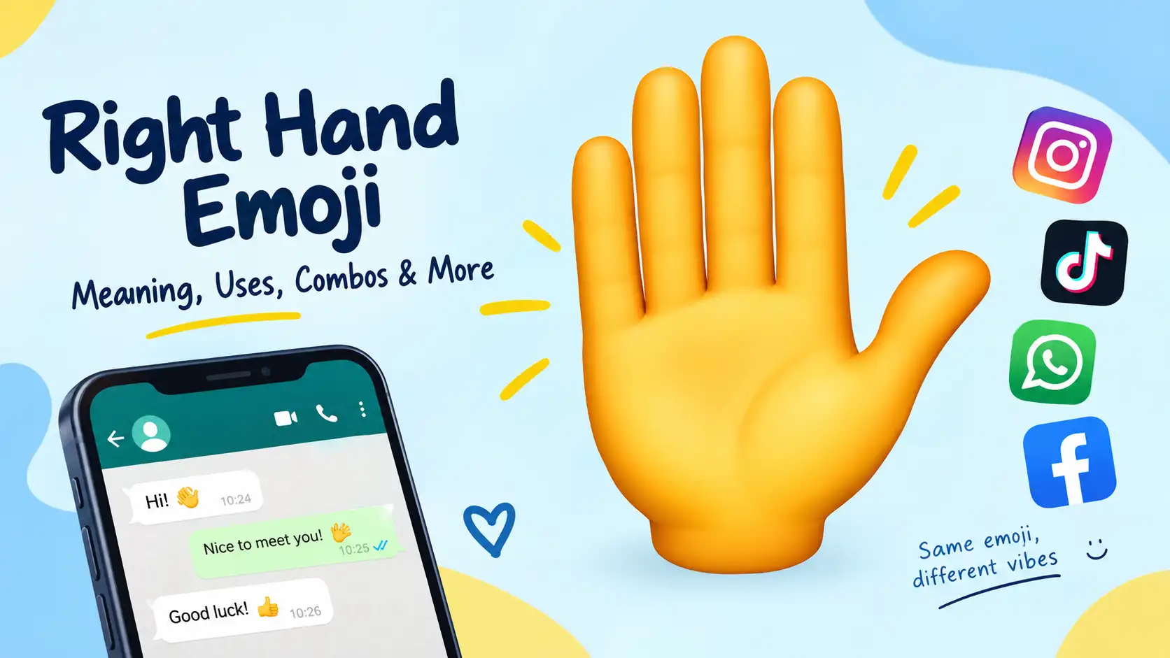 right hand emoji