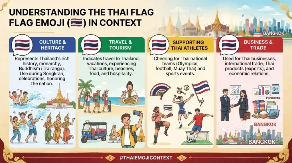 Thai Flag Emoji Meaning in Different Contexts