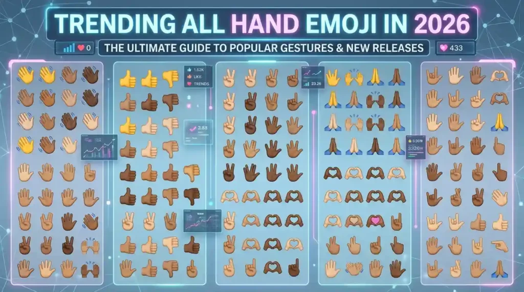 Trending All Hand Emoji in 2026
