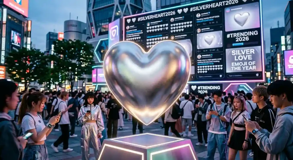 Trending Silver Heart Emoji in 2026