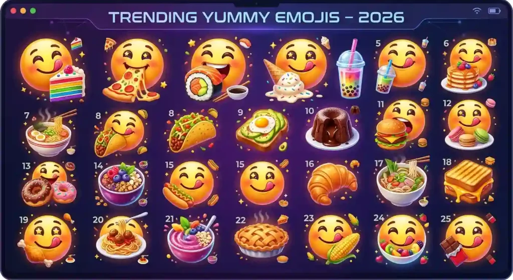Trending Yummy Emoji in 2026
