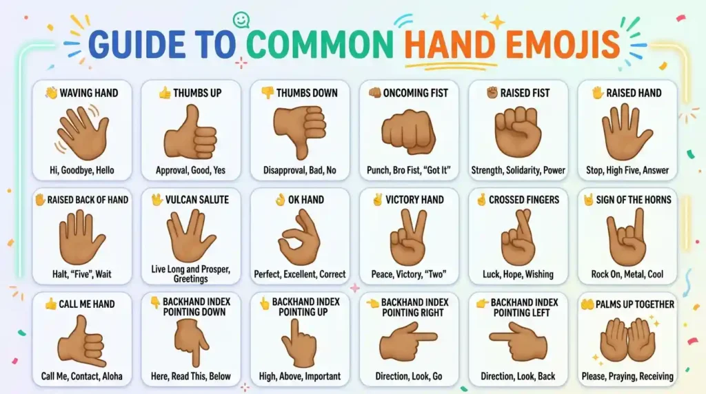 What Does All Hand Emoji Mean