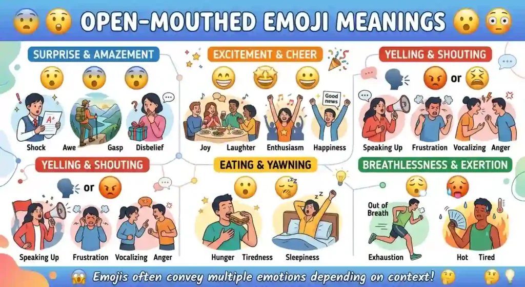 What Does Emoji Mouth Open Mean