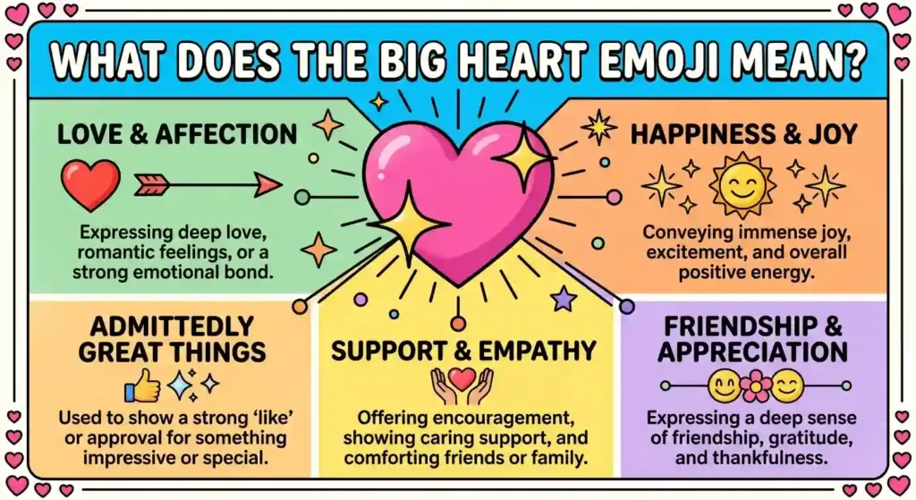 What Does the Big Heart Emoji Mean