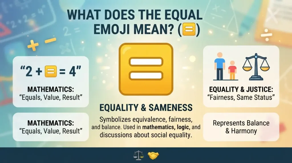 What Does the Equal Emoji Mean